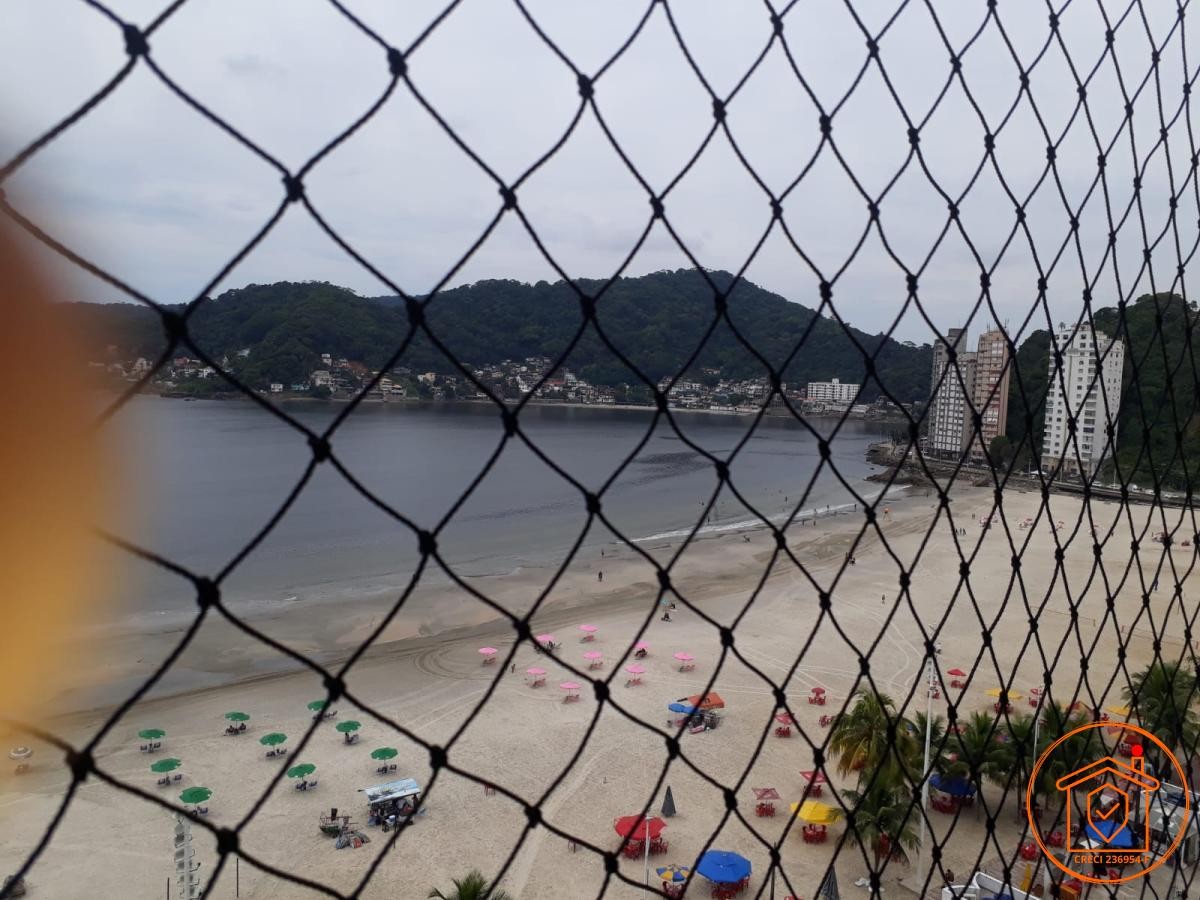 Apto Cobertura Duplex Frente o Mar, 1 Quarto, Reversível para 2, Sacada, Vista Mar, Praia do Gonzaguinha São Vicente-SP