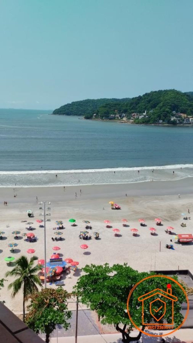 Apartamento Frente Mar R$ 160.000 34M² para Venda, Praia do Gonzaguinha, Centro de São Vicente-SP